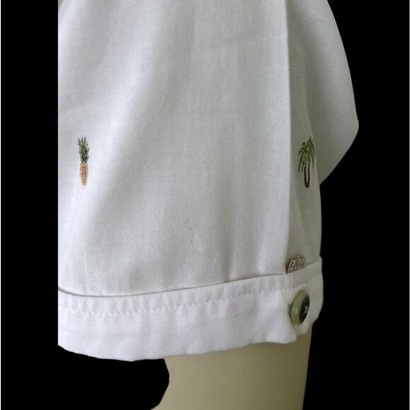 Ted Baker S/S Button Down with Tropical Motif Size 4 (Small) Like New Condition - Picture 8 of 8